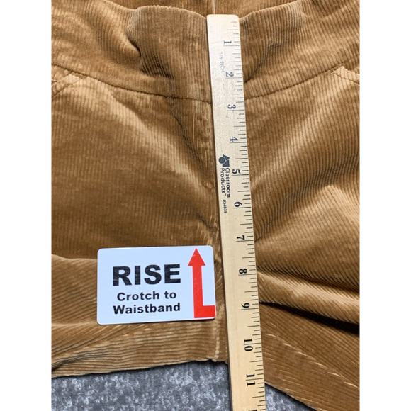 D&Co. Regular Smooth Waist Stretch Corduroy Pull On Pants Women Size 2P Brown - Picture 10 of 12